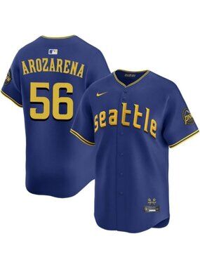 Youths Kids Randy Arozarena Blue Jersey Stitched